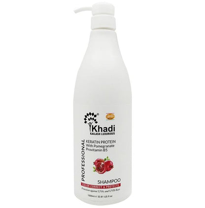 Khadi Kailash Luxurious Professional Keratin Protein with Pomegranate Provitamin B5 Shampoo - Classic Derma