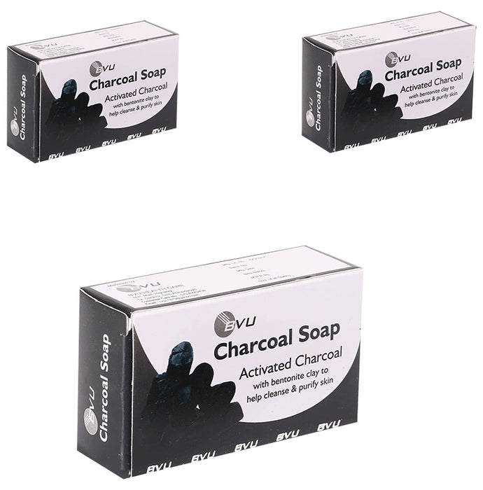 Alloes Activated Charcoal Soap (75gm Each) - Classic Derma