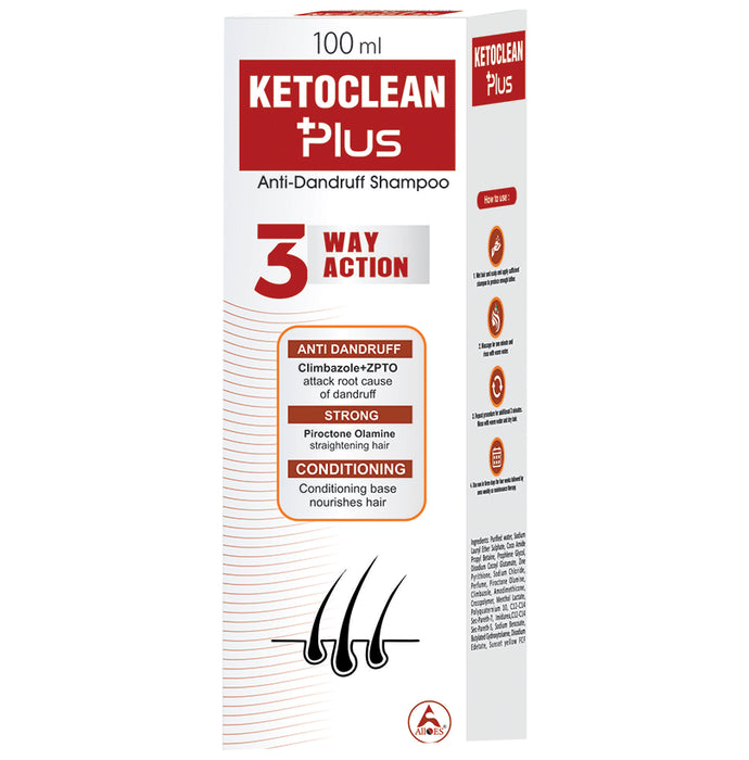 Alloes Anti-Dandruff Ketoclean Plus Shampoo with Climbazole & ZPTO - Classic Derma