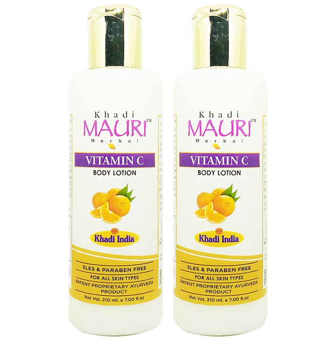 Khadi Mauri Herbal Vitamin C Body Lotion (210ml Each)) - Classic Derma