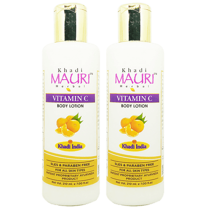 Khadi Mauri Herbal Vitamin C Body Lotion (210ml Each)) - Classic Derma