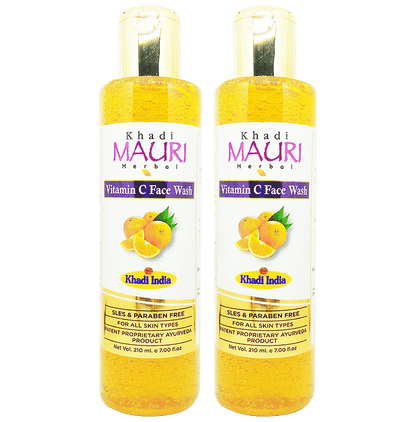 Khadi Mauri Herbal Vitamin C Face Wash (210ml Each)) - Classic Derma