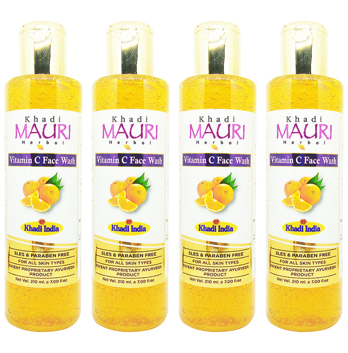 Khadi Mauri Herbal Vitamin C Face Wash (210ml Each)) - Classic Derma