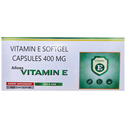 Alloes Vitamin E Softgel Capsules (10 Each) - Classic Derma