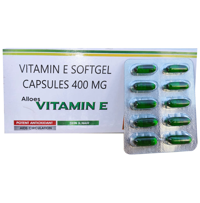 Alloes Vitamin E Softgel Capsules (10 Each)