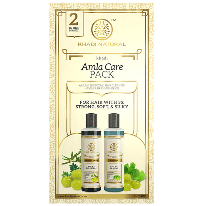 Khadi Naturals Amla Care Pack (210ml Each) - Classic Derma
