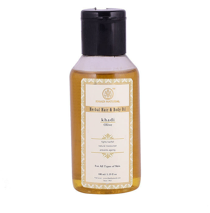 Khadi Naturals Herbal Hair & Body Oil Olive - Classic Derma