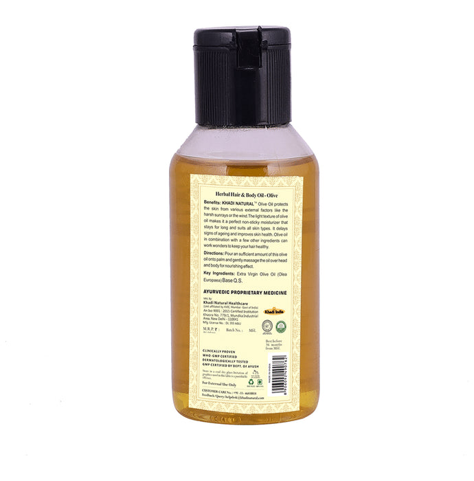 Khadi Naturals Herbal Hair & Body Oil Olive