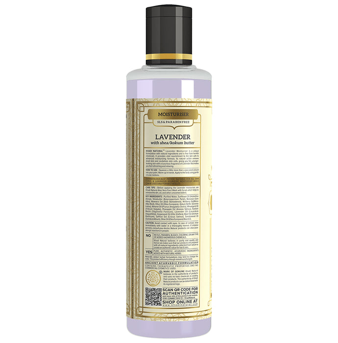 Khadi Naturals Moisturizer Lavender, SLS & Paraben Free