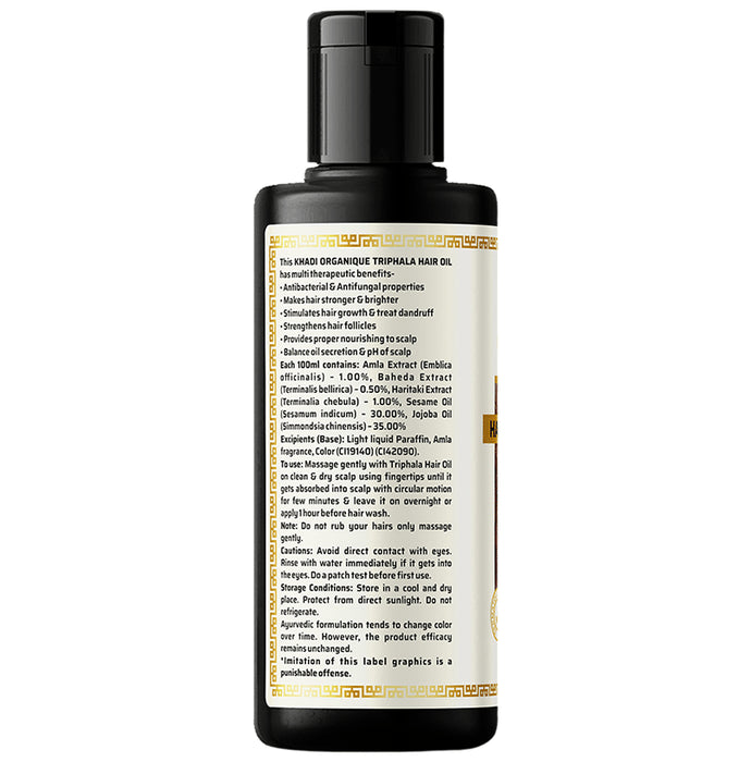 Khadi Organique Khadi Hair Oil Triphala
