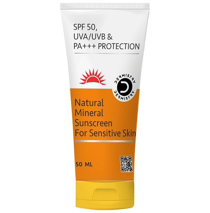 Dermistry Natural Mineral Based Sunscreen SPF-50 for Sensitive Skin - Classic Derma