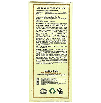 Khadi Pure Combo Pack of Bergamot Oil & Geranium Oil (15ml Each)