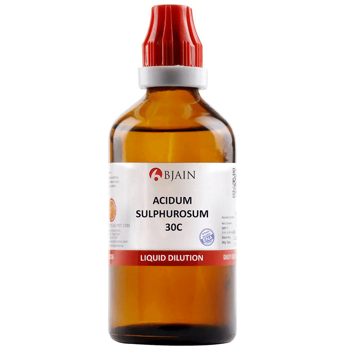 Bjain Acidum Sulphurosum Dilution 30C - Classic Derma