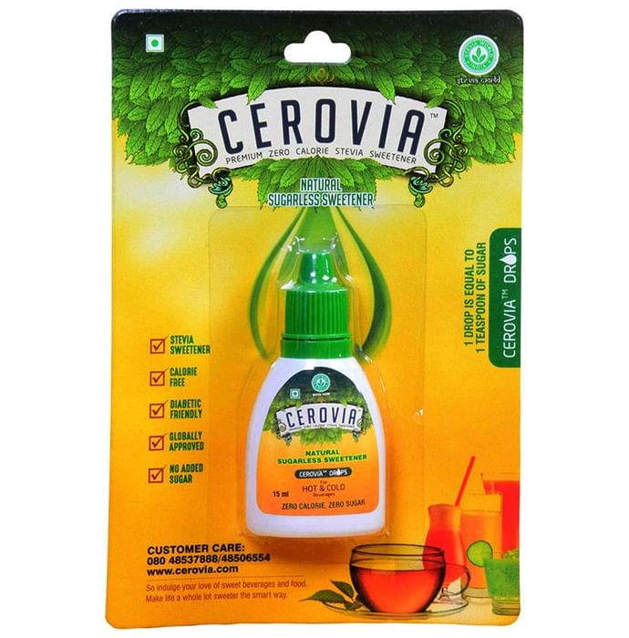 Stevia World Cerovia Natural Sugarless Sweetener | Diabetic Friendly Drop - Classic Derma