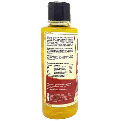 Khadi Pure Combo Pack of Saffron,Tulsi & Reetha Shampoo & Herbal Satritha Shampoo (210ml Each)