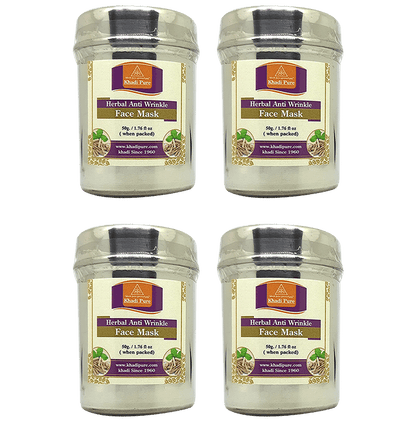 Khadi Pure Herbal Anti Wrinkle Face Mask (50gm Each) - Classic Derma