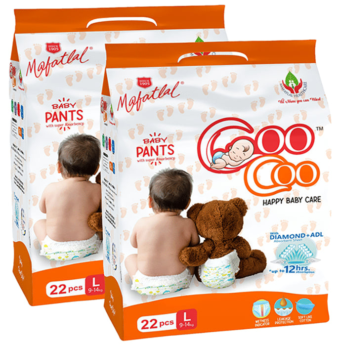 Mafatlal Coo Coo Baby Pants (22 Each) Large - Classic Derma