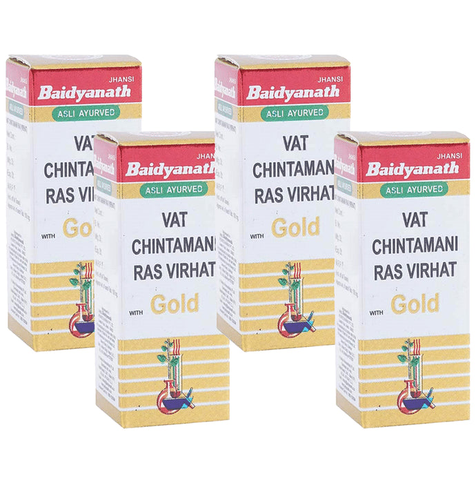 Baidyanath (Jhansi) Vat Chintamani Ras Virhat with Gold (10 Each)