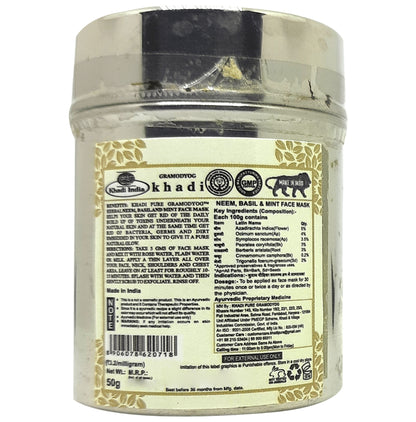 Khadi Pure Herbal Neem, Basil & Mint Face Mask (50gm Each)