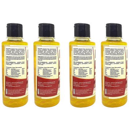 Khadi Pure Herbal Saffron, Tulsi & Reetha Shampoo (210ml Each)
