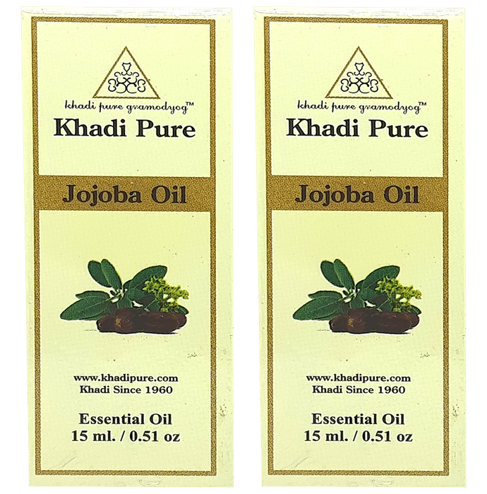 Khadi Pure Jojoba Essential Oil (15ml Each) - Classic Derma