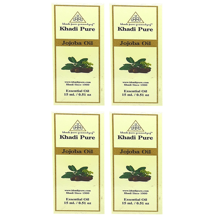 Khadi Pure Jojoba Essential Oil (15ml Each) - Classic Derma