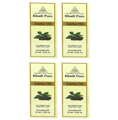 Khadi Pure Jojoba Essential Oil (15ml Each) - Classic Derma