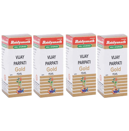 Baidyanath (Jhansi) Vijay Parpati Gold with Pearl Powder (2gm Each) - Classic Derma