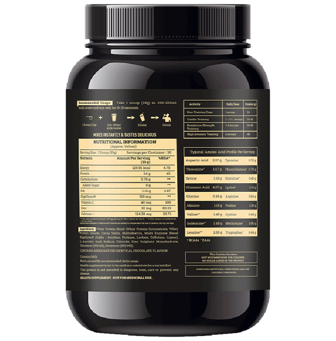 Kickass Whey Fusion Ideal Blend Of Whey Isolate + Concentrate Powder Choco Bliss
