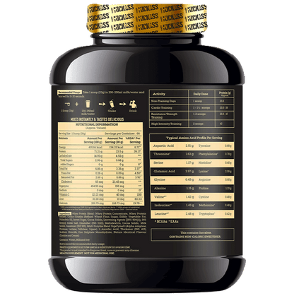 Kickass Whey Fusion Ideal Blend Of Whey Isolate + Concentrate Powder Cookies & Cream