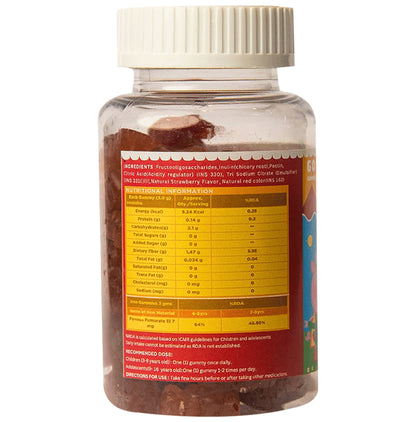 Kiddoze Combo Pack of Multivitamin Lemon & Iron Strawberry Gummies(60 Each)
