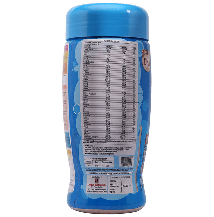 Kids-Pro Protein with DHA, Pre & Probiotics | For Growing Children | Flavour Chocolate Powder