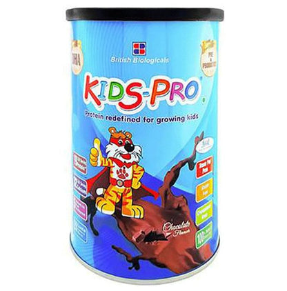 Kids-Pro Protein with DHA, Pre & Probiotics | For Growing Children | Flavour Powder Chocolate - Classic Derma
