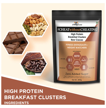 Kilobeaters High Protein Breakfast Clusters Raw Cacao