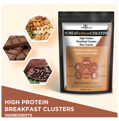 Kilobeaters High Protein Breakfast Clusters Raw Cacao