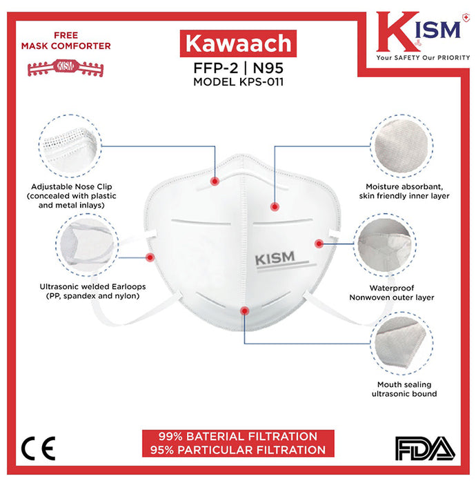Kism Kawaach KPS011 FFP2 N95 Face Mask