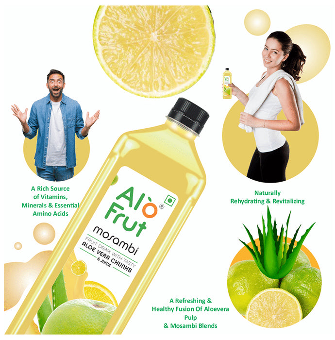 Alo Frut Mosambi Aloevera Chunks & Juice
