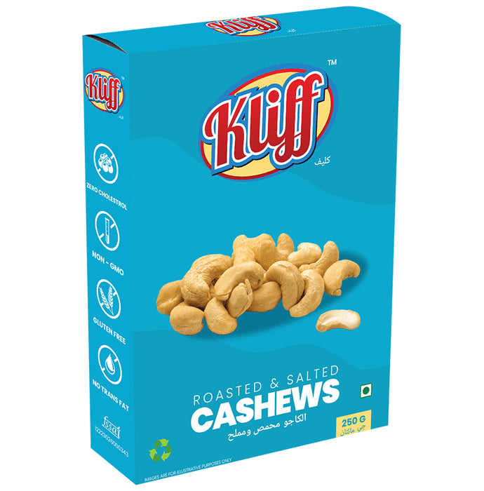 Kliff Roasted & Salted Cashews - Classic Derma