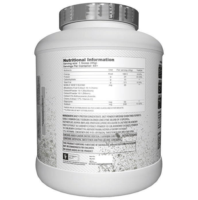 Knockout Noble 100% Whey Protein Powder Saffron Pistachio with Free T-Shirt
