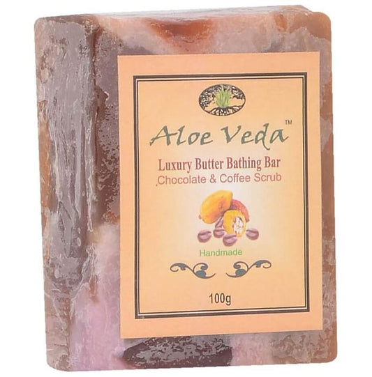 Aloe Veda Chocolate and Coffee Scrub Luxury Butter Bar - Classic Derma