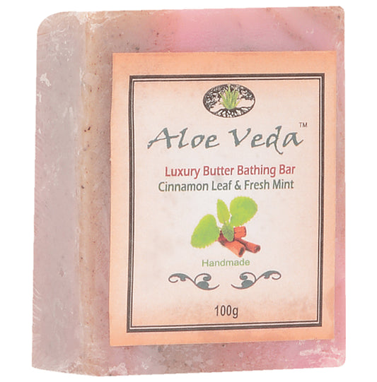 Aloe Veda Cinnamon Leaf and Fresh Mint Luxury Butter Bar - Classic Derma