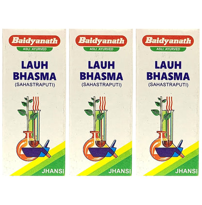 Baidyanath Lauh Bhasma Sahastraputi Powder(1gm Each) - Classic Derma