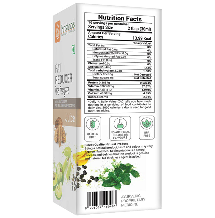 Krishna's Fat Reducer Tonic | Supports Weight Management
