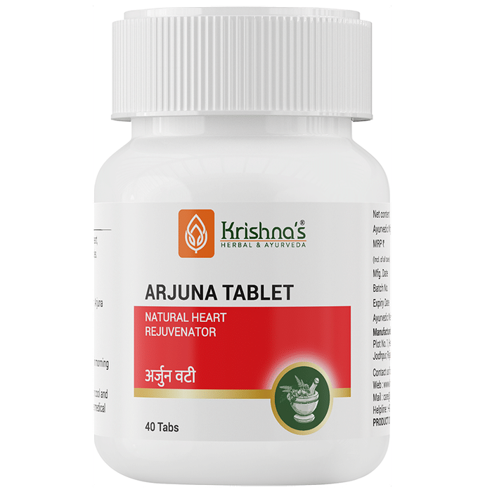 Krishna's Herbal & Ayurveda Arjuna Tablet - Classic Derma