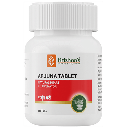 Krishna's Herbal & Ayurveda Arjuna Tablet - Classic Derma