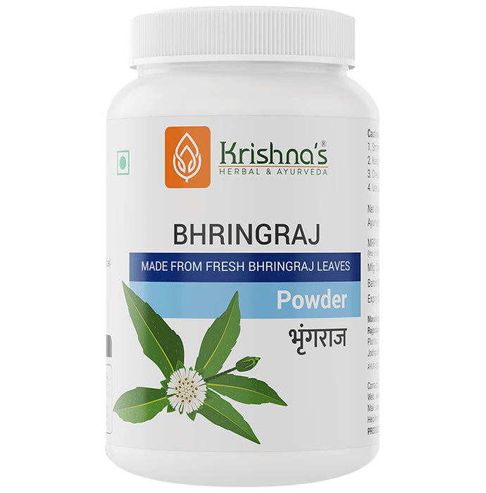 Krishna's Herbal & Ayurveda Bhringraj Powder - Classic Derma