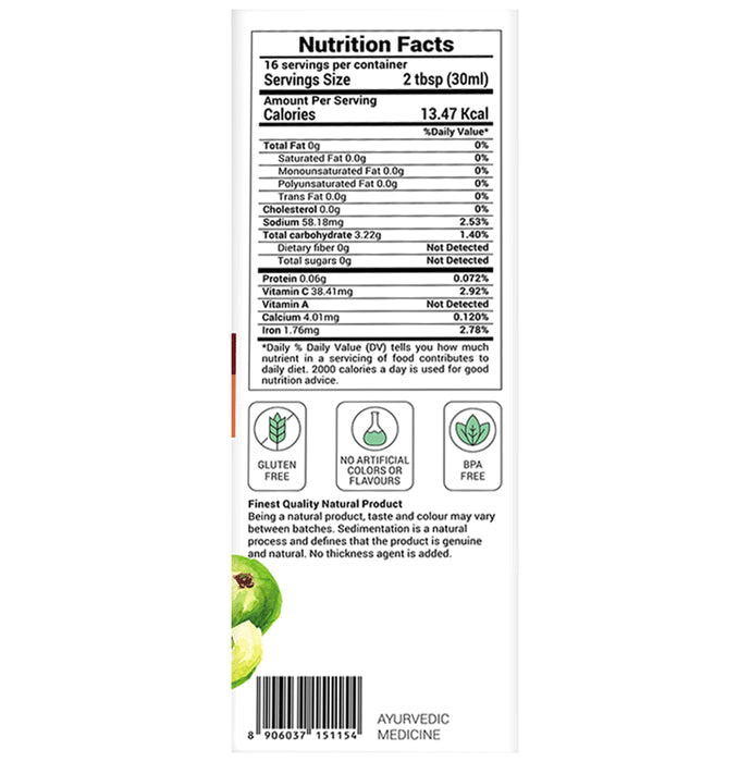 Krishna's Herbal & Ayurveda Special High Fiber Amla Juice