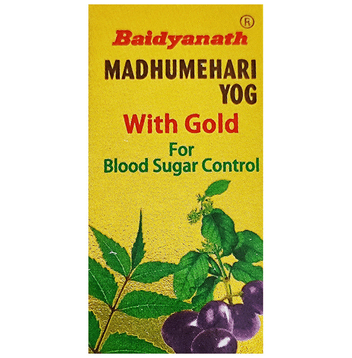 Baidyanath Madhumehari Yog with Gold Tablet | For Blood Sugar Management - Classic Derma
