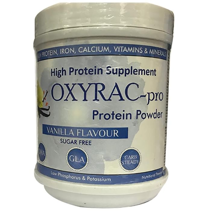 Oxyrac-Pro Protein with Vitamins & Minerals for Muscles & Immunity | Sugar Free | Flavour Vanilla Powder - Classic Derma