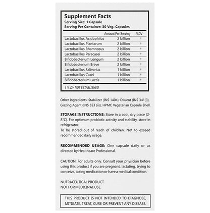 L6B3 Probiotic 15 Billion CFU | Veg Capsule for Gut Health & Digestion